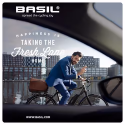 Basil Icon M Arrière Panier de vélo 26 L Acier Noir