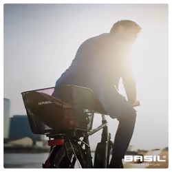 Basil Icon M Arrière Panier de vélo 26 L Acier Noir