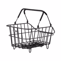 Basil Cento Alu MIK, Arrière, Panier de vélo, Aluminium, Noir, 5 kg, 460 mm