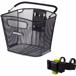 Panier vélo avant acier nid abeille vendu avec fixation klickfix spécial vae - e-bike Basil Bold