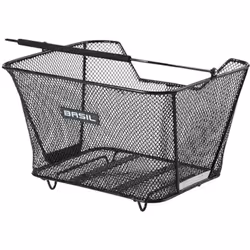 Basil Lesto, Arrière, Panier de vélo, Acier, Noir, 5 kg, 320 mm