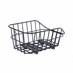 Basil Cento, Arrière, Panier de vélo, Aluminium, Noir, 22 L, 5 kg