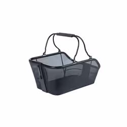 Basil Cento Tech Fiber Nordlicht MIK, Arrière, Panier de vélo, Aluminium, Noir, 21 L, 5 kg