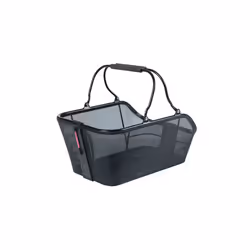 Basil Cento Tech Fiber Nordlicht MIK Arrière Panier de vélo 21 L Aluminium Noir
