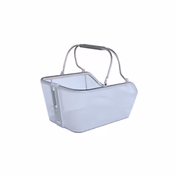 Basil Cento, Arrière, Panier de vélo, Aluminium, Bleu, Argent, 21 L, 5 kg