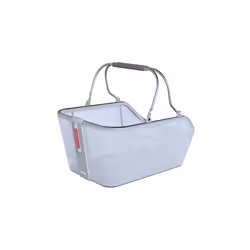 Basil Cento Arrière Panier de vélo 21 L Aluminium Bleu, Argent