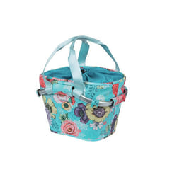 Basil Bloom Field Carry Devant Panier de vélo 15 L Aluminium, Polyester Bleu