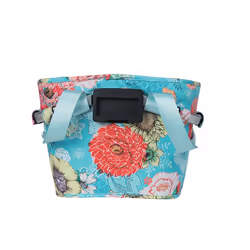 Basil Bloom Field Carry Devant Panier de vélo 15 L Aluminium, Polyester Bleu