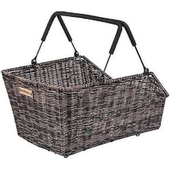 Panier arrière - BASIL - Cento - Rattan look - Compatible MIK RT I-Rack/Carrymore - Noir
