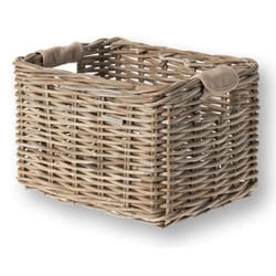 Basil Dorset Devant Sacoche pour bicyclette Rotin Gris