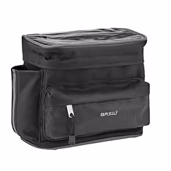 Basil Mali, Sacoche pour bicyclette, Polyester, Noir, 8 L, 2,5 kg, 260 mm