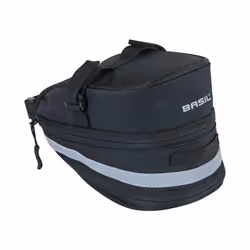 Basil Mada, Arrière, Sacoche pour bicyclette, Noir, 1 L, 5 kg, 190 mm
