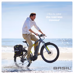 Basil Miles Arrière Sacoche pour bicyclette 17 L Polyester Noir - Vue supplémentaire 8