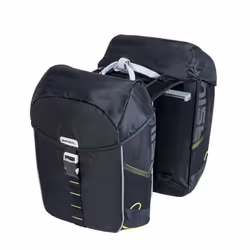 Basil Miles MIK, Arrière, Sacoche pour bicyclette, Polyester, Noir, 34 L, 10 kg