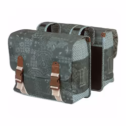 Basil Bohème, Arrière, Sacoche pour bicyclette, Polyester, Vert, 35 L, 10 kg