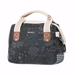Basil Bohème, Devant, Sacoche pour bicyclette, Polyester, Noir, 8 L, 2,5 kg
