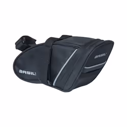 Basil Sport Design, Selle, Sacoche pour bicyclette, Polyester, Noir, 1 L, 2,5 kg
