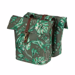 Basil Ever-Green, Arrière, Sacoche pour bicyclette, Polyester, Vert, Gris, 28 L, 10 kg