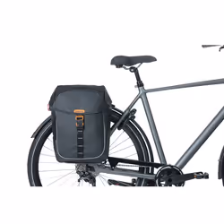 Basil Miles Tarpaulin Arrière Sacoche pour bicyclette 34 L Bâche Noir, Orange - Vue supplémentaire 8