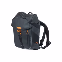 Basil Miles Tarpaulin, Arrière, Sacoche pour bicyclette, Bâche, Orange, Noir, 17 L, 5 kg
