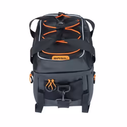 Basil Miles Tarpaulin, Arrière, Sacoche pour bicyclette, Bâche, Orange, Noir, 7 L, 5 kg