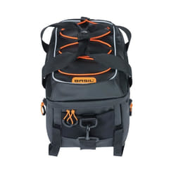 Basil Miles Tarpaulin Arrière Sacoche pour bicyclette 7 L Bâche Orange, Noir