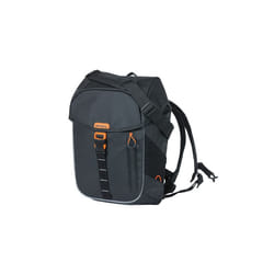 Basil Miles Tarpaulin Arrière Sacoche pour bicyclette 17 L Bâche Orange, Noir