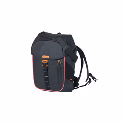Basil Miles Tarpaulin Arrière Sacoche pour bicyclette 17 L Bâche Orange, Noir