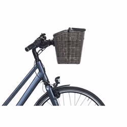 Basil Bremen Rattan Look KF Devant Panier de vélo Rotin Noir - Vue supplémentaire 5