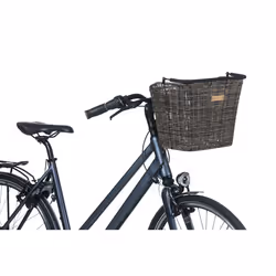 Basil Bremen Rattan Look KF Devant Panier de vélo Rotin Noir - Vue supplémentaire 6