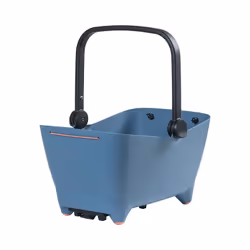 Basil Buddy MIK, Arrière, Panier de vélo, Plastique, Noir, Bleu, 450 mm, 220 mm