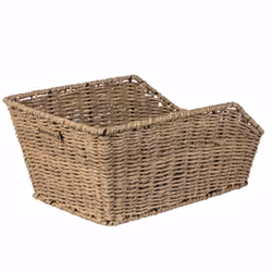 Basil Cento, Arrière, Panier de vélo, Plastique, Rotin, Marron, 5 kg, 470 mm