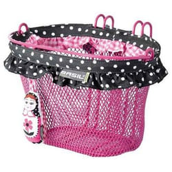 Basil Jasmin Avant/arrière Panier de vélo Acier Rose