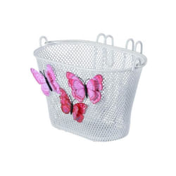 Basil Jasmin Butterfly Devant Panier de vélo Acier Blanc