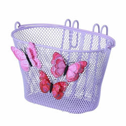 Basil Jasmin Butterfly Devant Panier de vélo Acier Lilas
