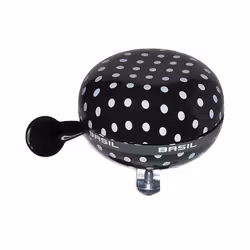 Basil Polkadot, Cloche, Noir, Blanc