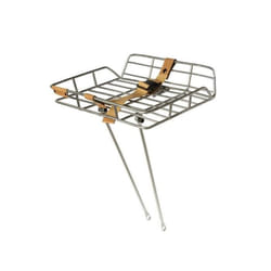 Basil Portland Devant Panier de vélo Aluminium Argent