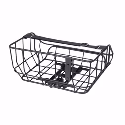 Panier arrière - BASIL - Portland - Aluminium - Noir - Compatible système MIK