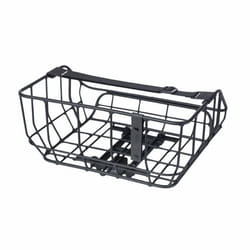 Panier arrière - BASIL - Portland - Aluminium - Noir - Compatible système MIK