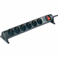 ErgoXS ELEC041, Noir, 6 sortie(s) CA, 1 pièce(s)