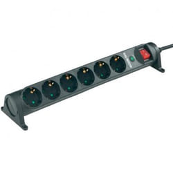 ErgoXS ELEC041 multiprise 6 sortie(s) CA Noir