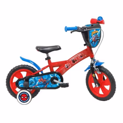 Vélo Enfant 12 - SPIDER-MAN - Rouge - 3 à 5 Ans - Frein Avant - Roues EVA Anti-Crevaison