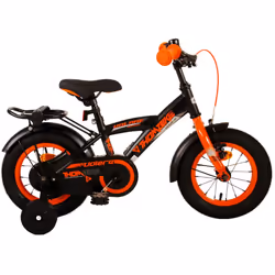 Volare 21178, Vélo de ville, Enfants, Mâle, Noir, Orange, 30,5 cm (12"), Chaîne