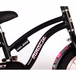 Vélo pour enfants VOLARE - Miracle - Filles - 14 pouces - Noir