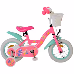Mattel Vélo fille Barbie 12 Pouces 20 cm Fille Frein à rétropédalage Rose/Vert-menthe