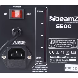 BeamZ S500 Eau 250 L 500 W Noir