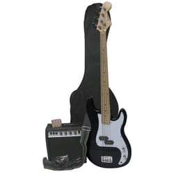 Max GigKitBl Guitare basse électrique Noir, Blanc 6,75 kg