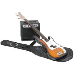 Max GigKitSB Guitare basse électrique Noir, Marron, Blanc 6,75 kg
