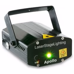 BeamZ Apollo, Noir, Vert, Rouge, Secteur, 100 - 240 V, 50 Hz, 110 mm