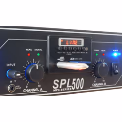 Skytec SPL 500MP3 2.0 canaux Maison Noir